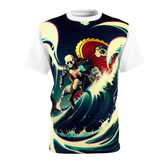 Skull Wave Graphic Tee - Perfect for Adventure Seekers