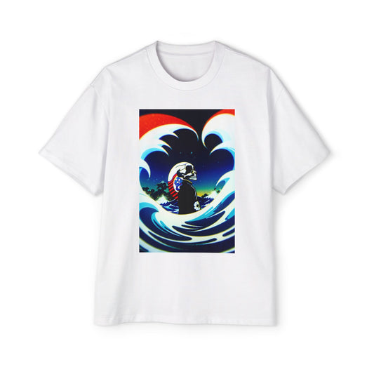 Men's Oversized Wave Graphic Tee | Chill Beach Vibes
