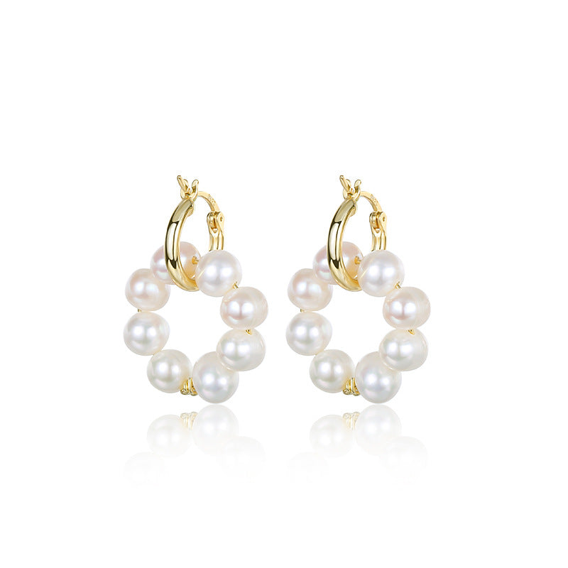 S925 pearl earrings