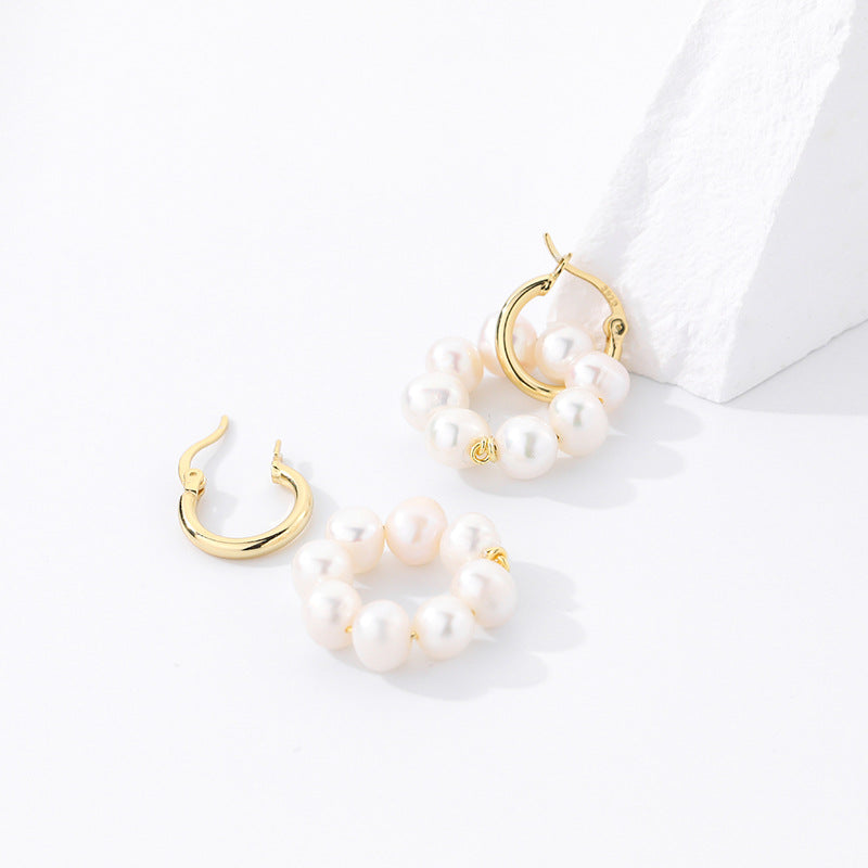 S925 pearl earrings